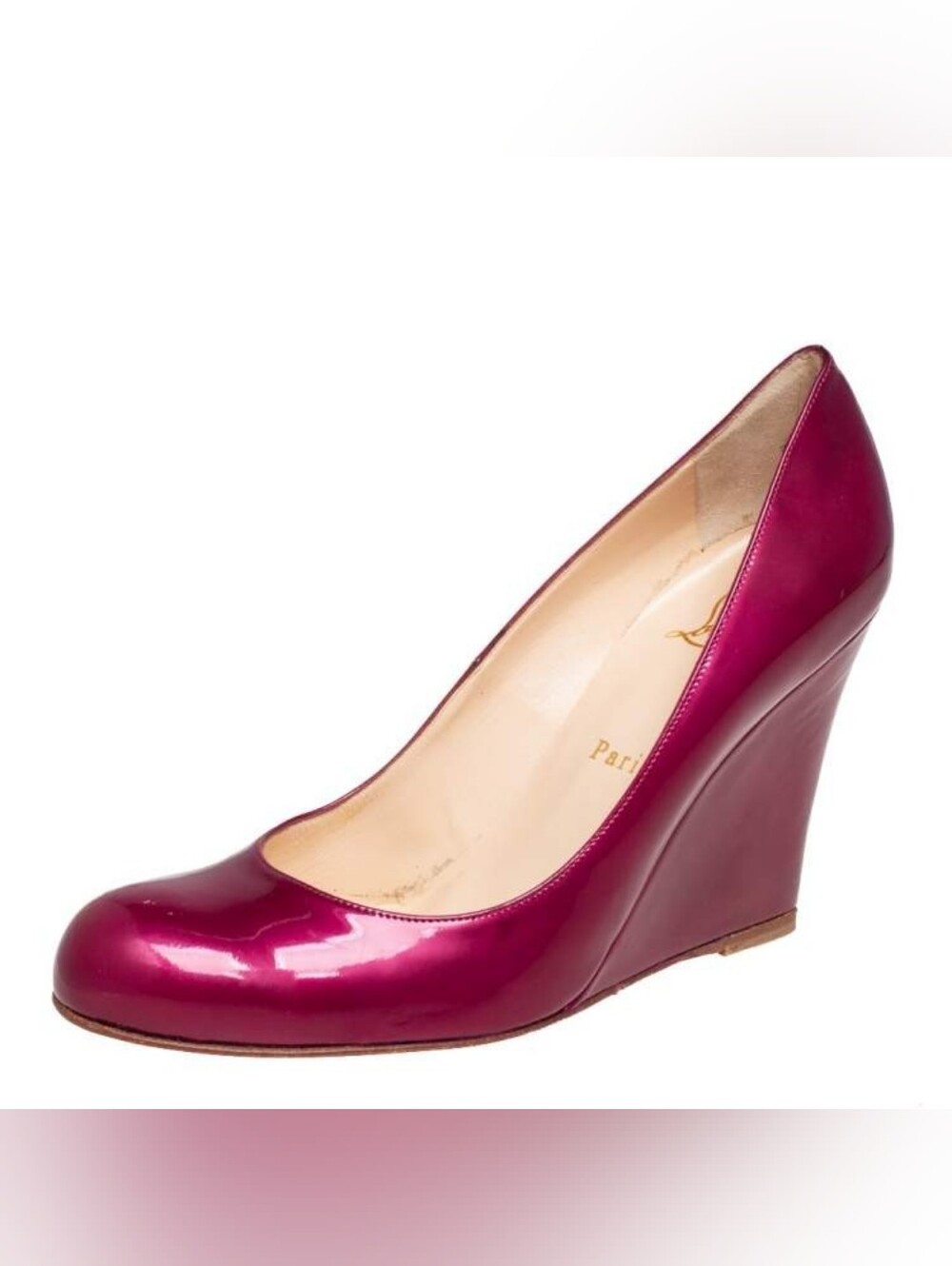 Christian Louboutin Magenta Patent Leather Size 40/5